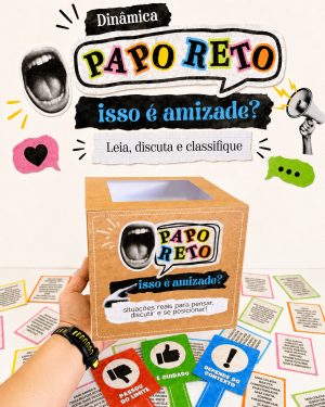 Jogo de mesa para discutir amizade e confiança entre amigos.